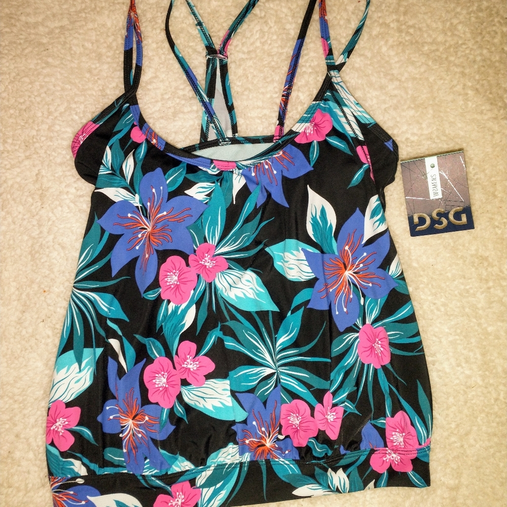 DSG Tankini swimsuit top size small